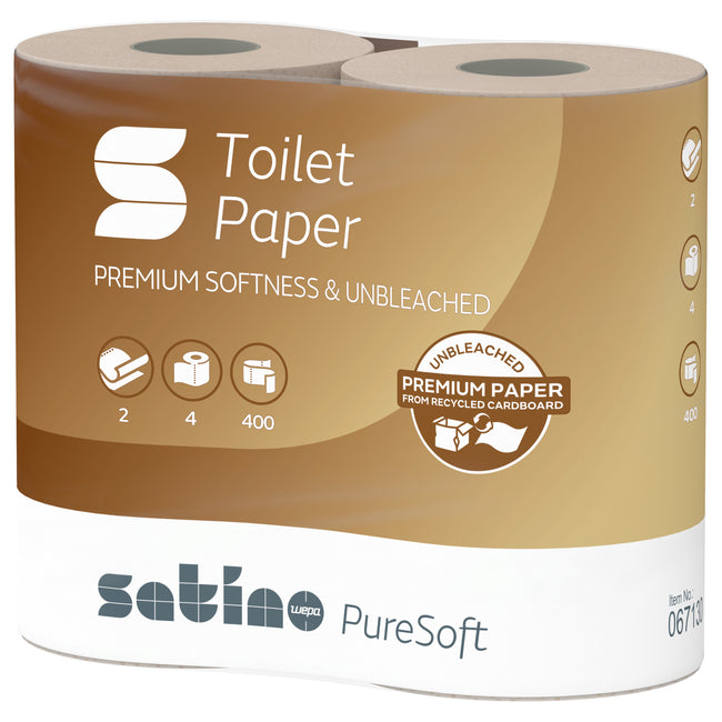 Satino von WEPA - Toilettenpapier satino mt1 puresoft 2 Lagen 067130