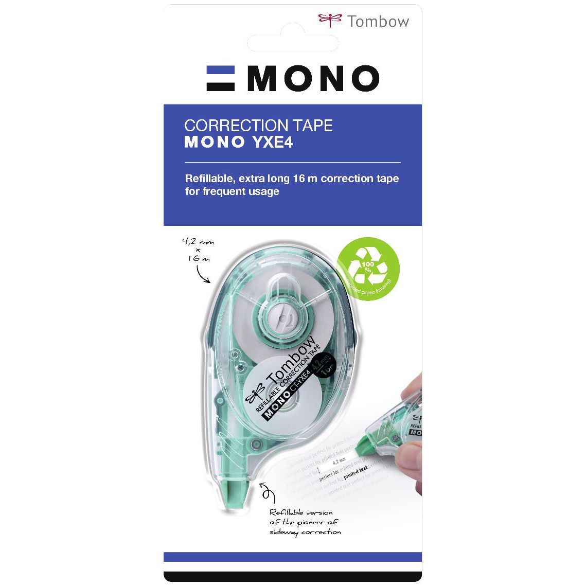 Tombow - Correction mono rechargeable 4.2mmx16m | 6 pièces
