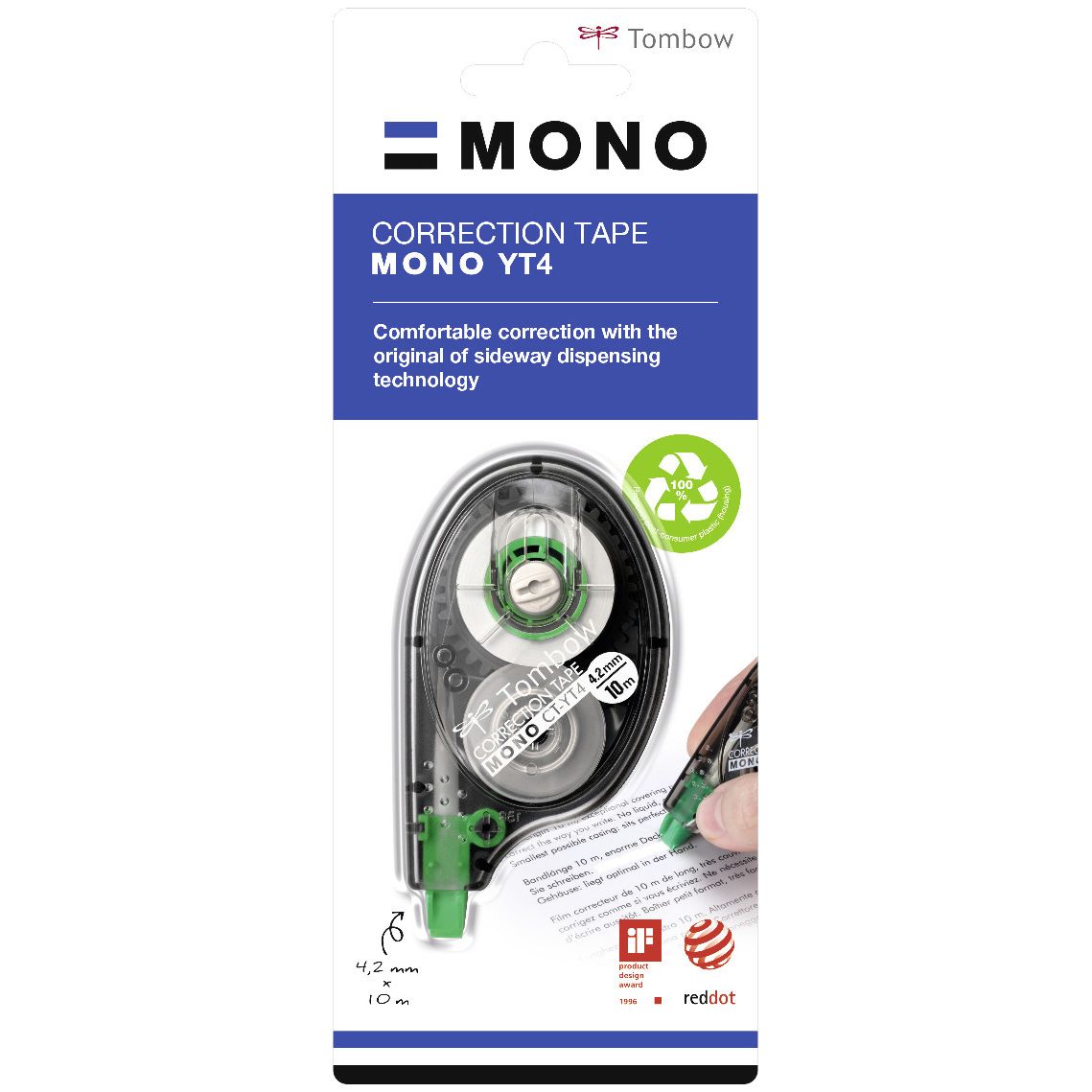 Tombow -  Correctiee mono zijwaarts 4.2mmx10m