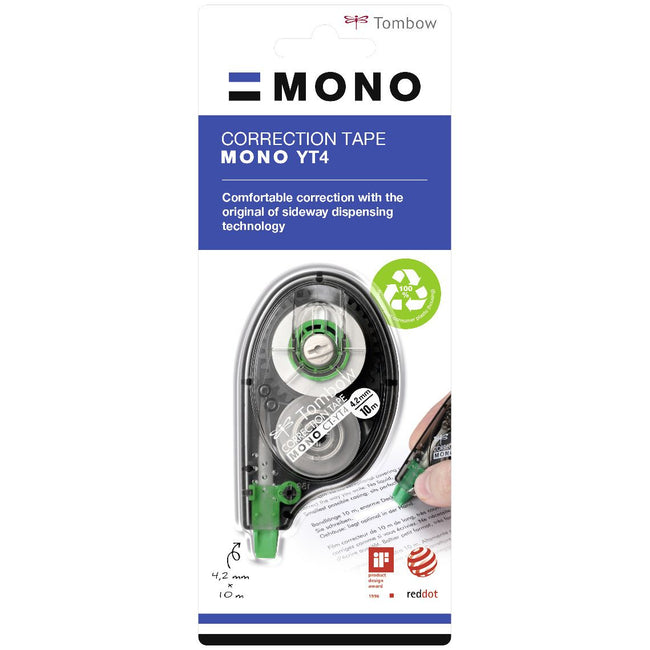 Tombow -  Correctiee mono zijwaarts 4.2mmx10m | 12 stuks