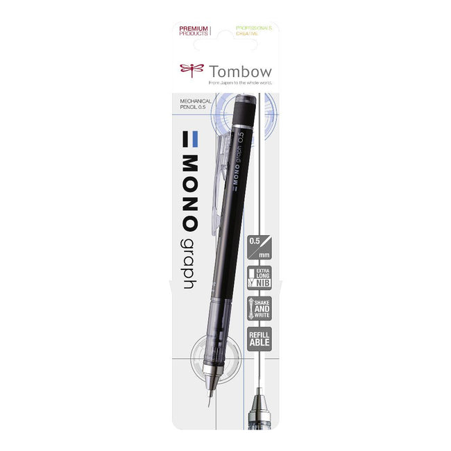 Tombow -  Vulpotlood mono graph hb 0.5mm zwart