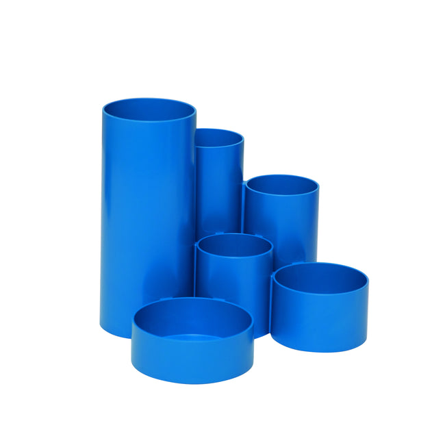 MAUL - Trousse tubo 6 compartiments 150x125mm bleu