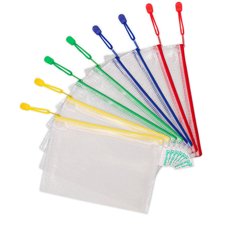 Tarifold Technic - Sac de rangement Djois avec fermeture éclair A5 assorti | 8 pièces