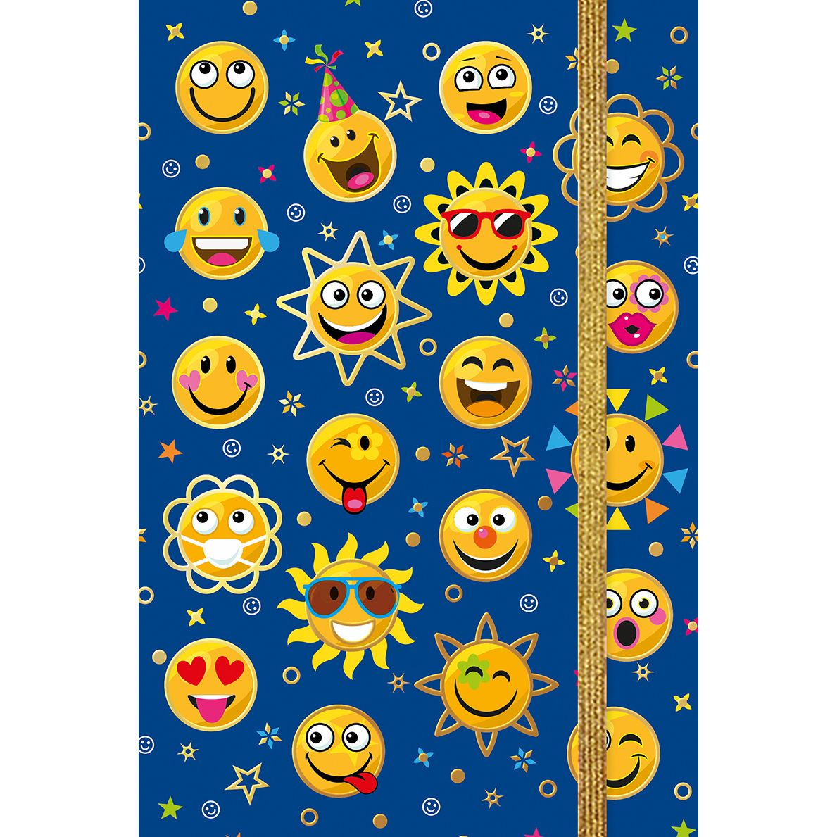 Touche cards -  Notitieboekje smiley's tc 150-110mm multi papier | 3 stuks