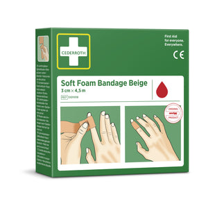 Cederroth -  Bandage  soft foam beige 3cmx4.5m