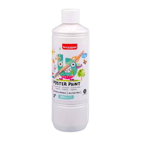 Bruynzeel -  Plakkaatverf  fles 500ml wit | 10 stuks