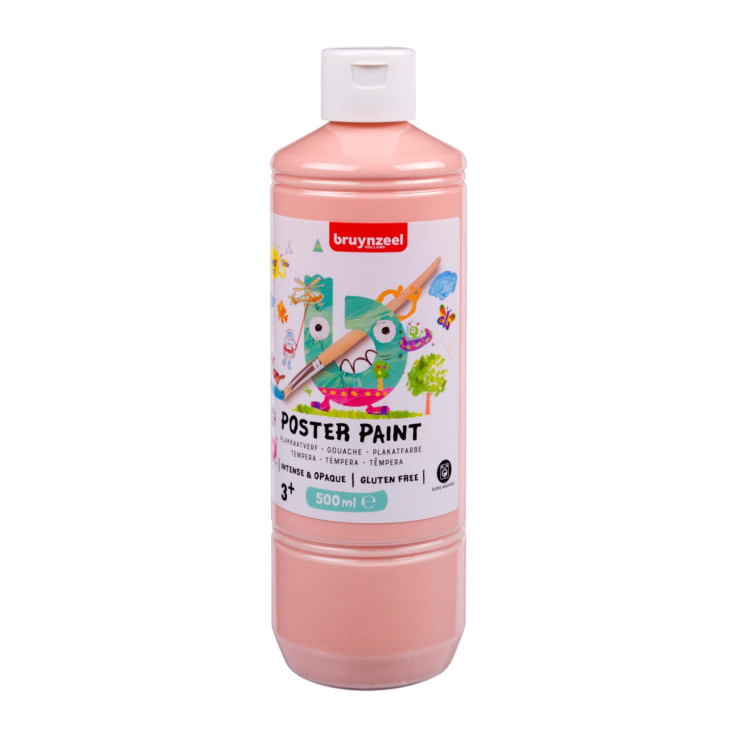Bruynzeel - Plakatfarbe, Flasche 500 ml, Beigerosa
