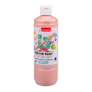 Bruynzeel - Posterfarbe Flasche 500ml beige rosa | 10 Stück