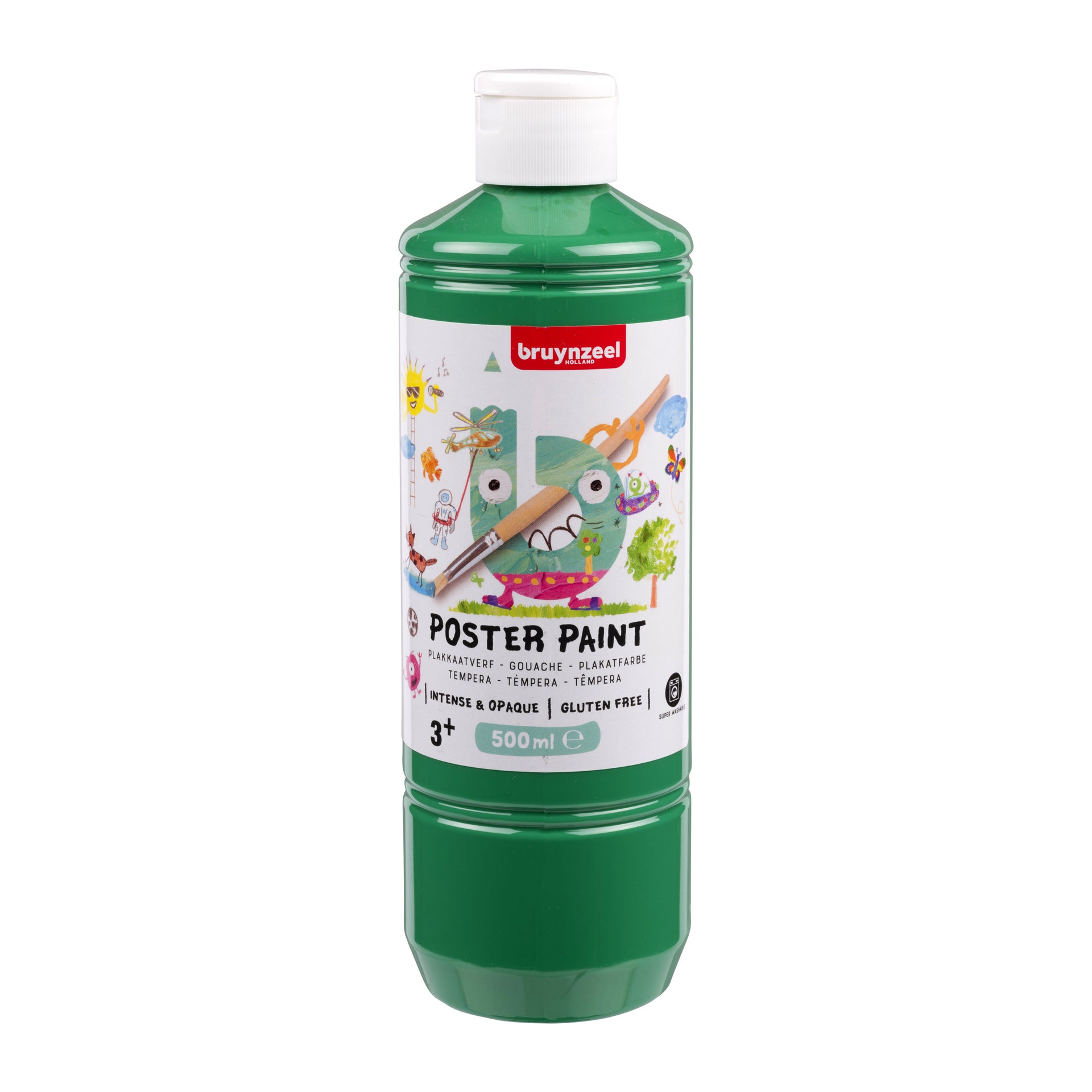 Bruynzeel -  Plakkaatverf  fles 500ml groen | 10 stuks