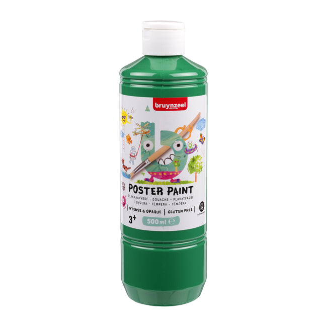 Bruynzeel - Plakatfarbenflasche 500 ml grün | 10 Stück