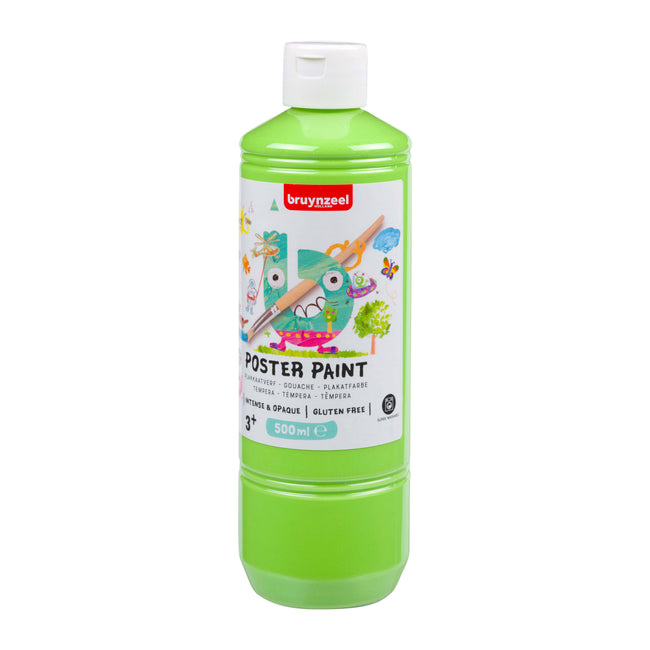 Bruynzeel - Plakatfarbe Flasche 500ml Frühlingsgrün | 10 Stück