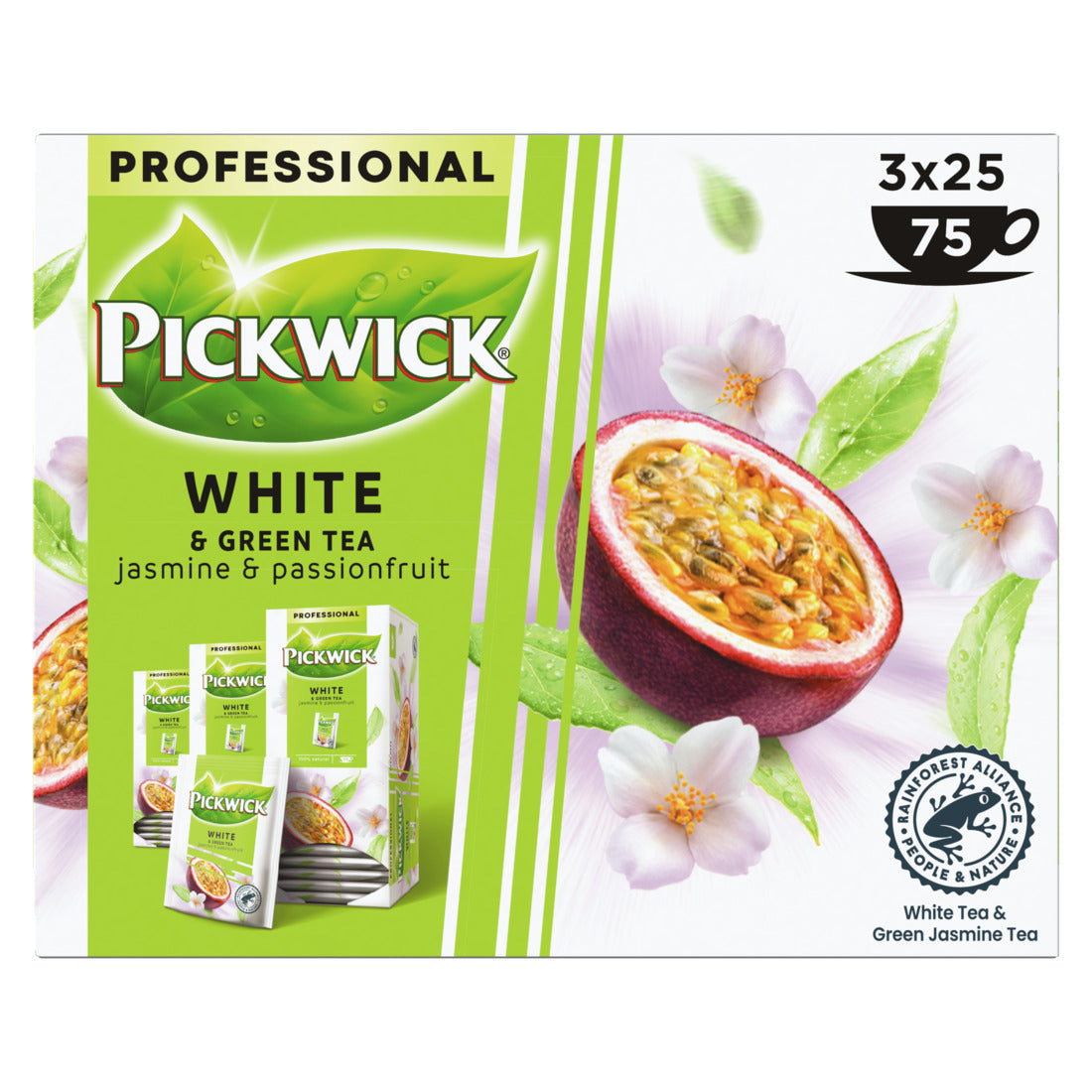 Pickwick - Thé blanc vert jasmin passion 25x1.5gr