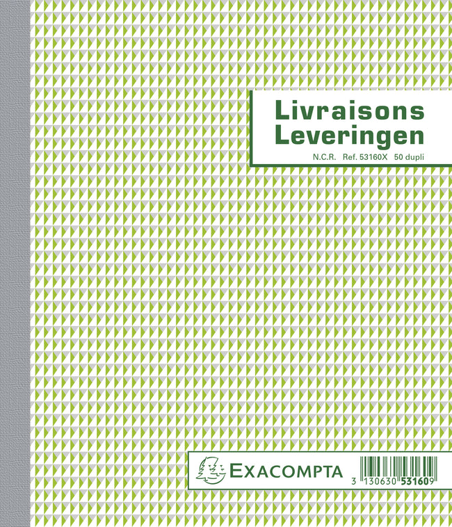 Exacompta - Collecteur de livre de caisse livraisons dupli 50 feuilles NL FR