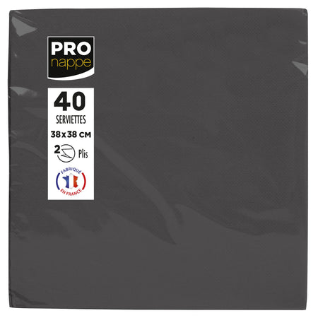 Pronappe -  Servet  380x380mm 40 vel zwart