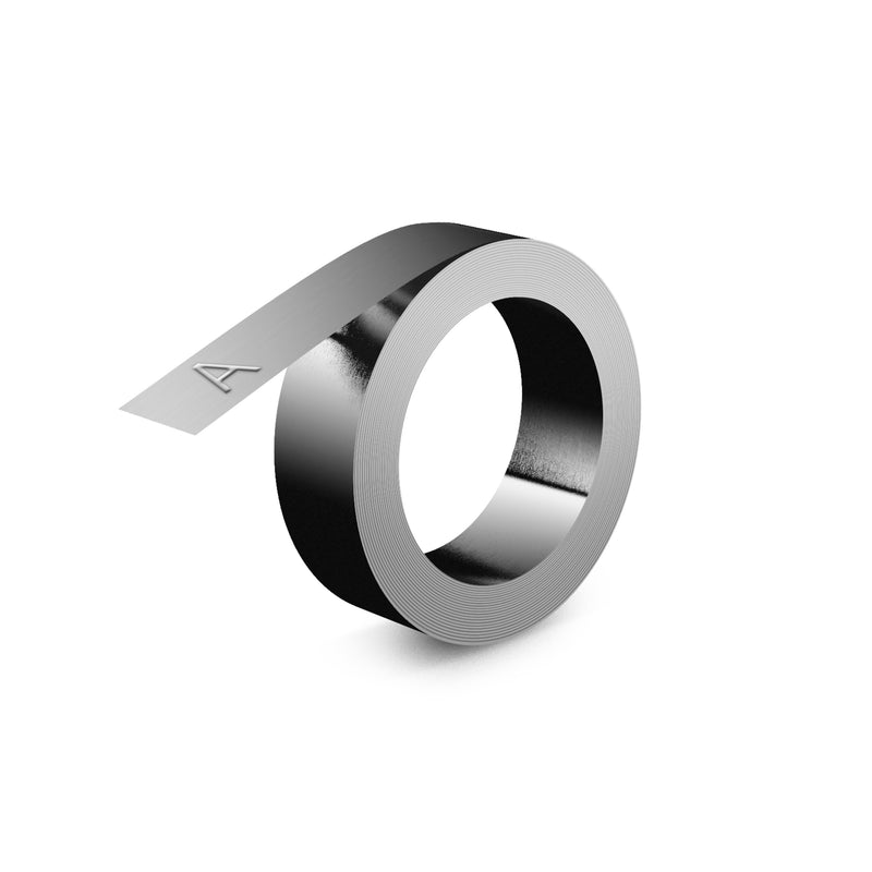 Dymo -  Reliefe  niet klevend rvs 12mm zilver | 10 stuks