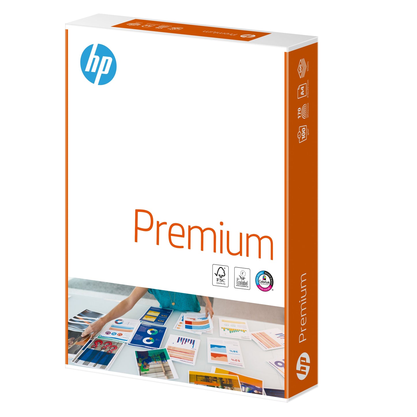 HP - Papier copie premium a4 100gr blanc