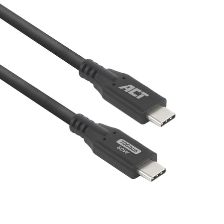 ACT -   USB 3.0 10Gbps 60W USB Type-C kabel, 1 meter