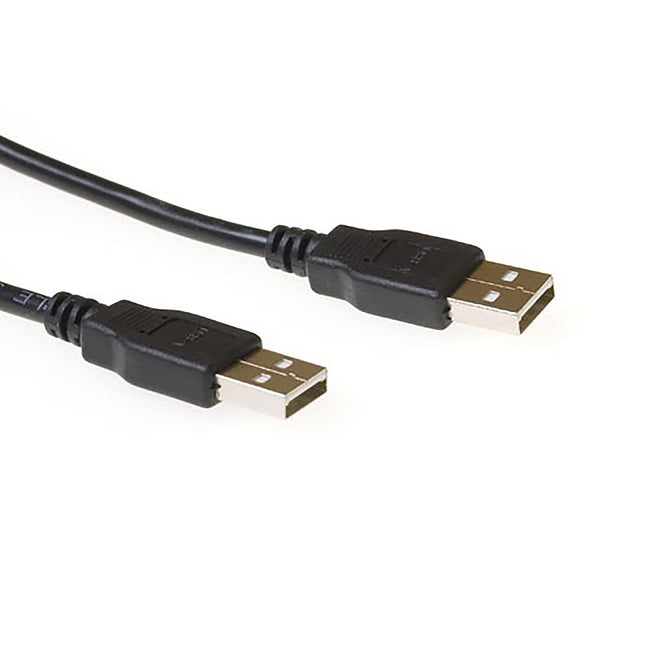 ACT - Câble USB 2,0 m-m noir 2 mètres