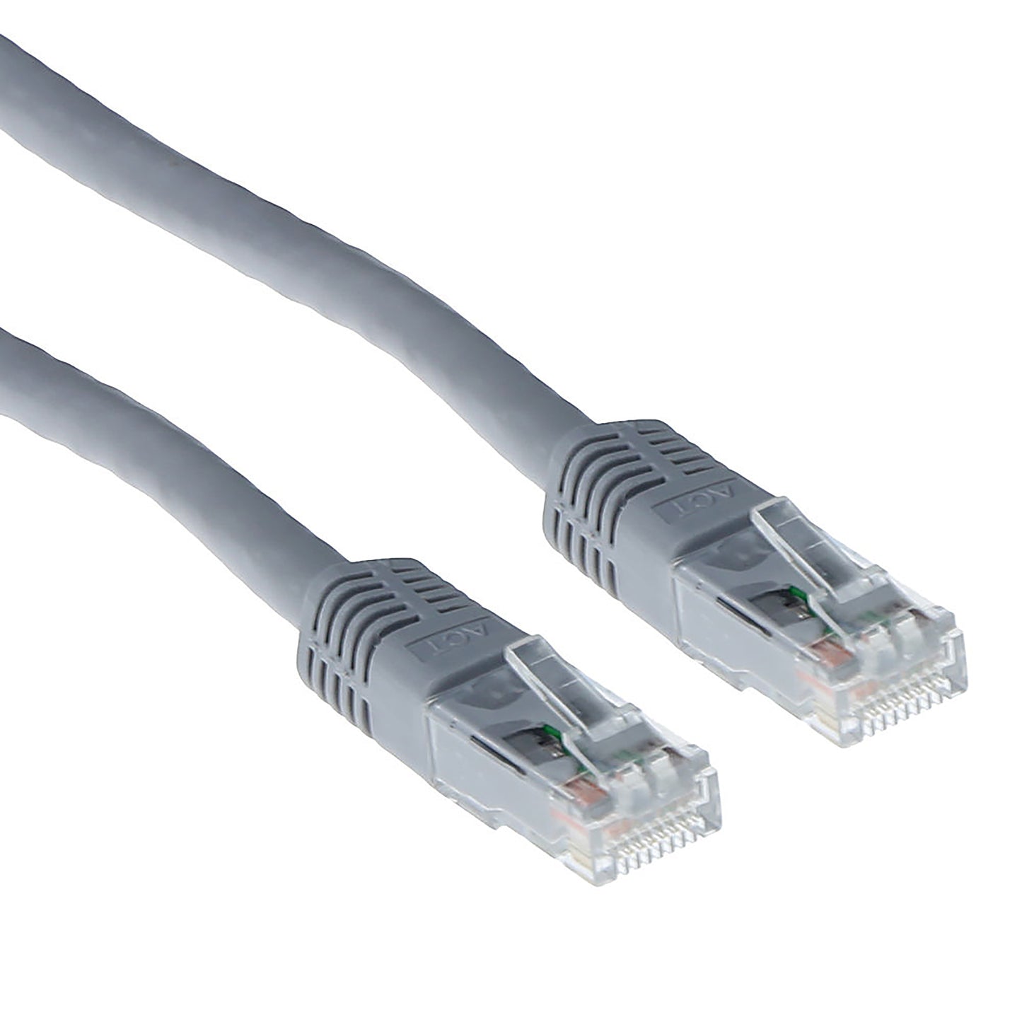 ACT -   Grijze 2 meter U/UTP CAT6 patchkabel met RJ45 connectoren