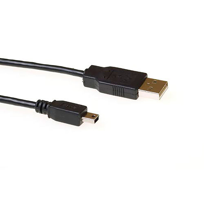 ACT -   USB 2.0 A male USB mini B5 male 3,00 m