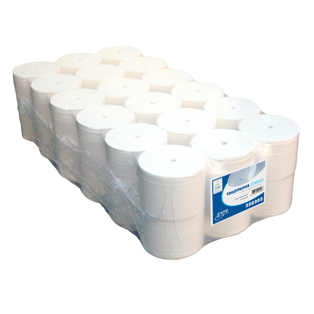 Euro - Papier toilette Coreless 2 couches 104m blanc