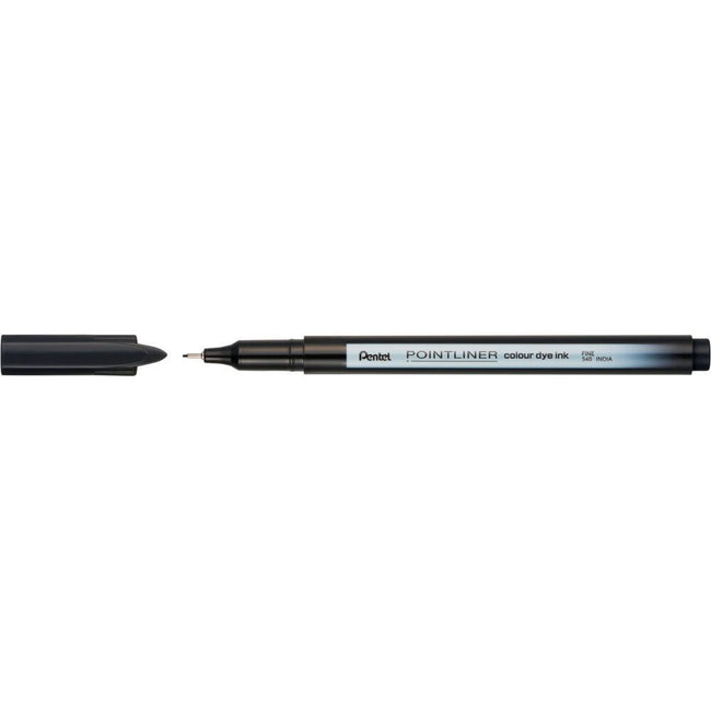 Pentel -  Fineliner  pointliner s40-a fijn zwart | 12 stuks