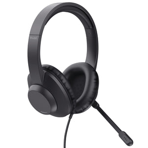 Trust -  Ayda Max USB Headset Bedraad Hoofdband Kantoor/callcenter USB Type-C / USB Type-A Zwart