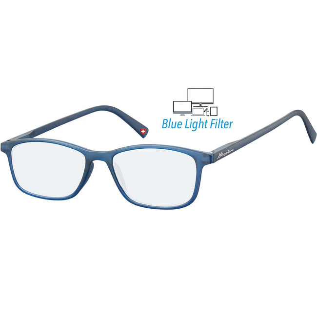 Montana - Lunettes +0.00dpt filtre lumière bleue bleu