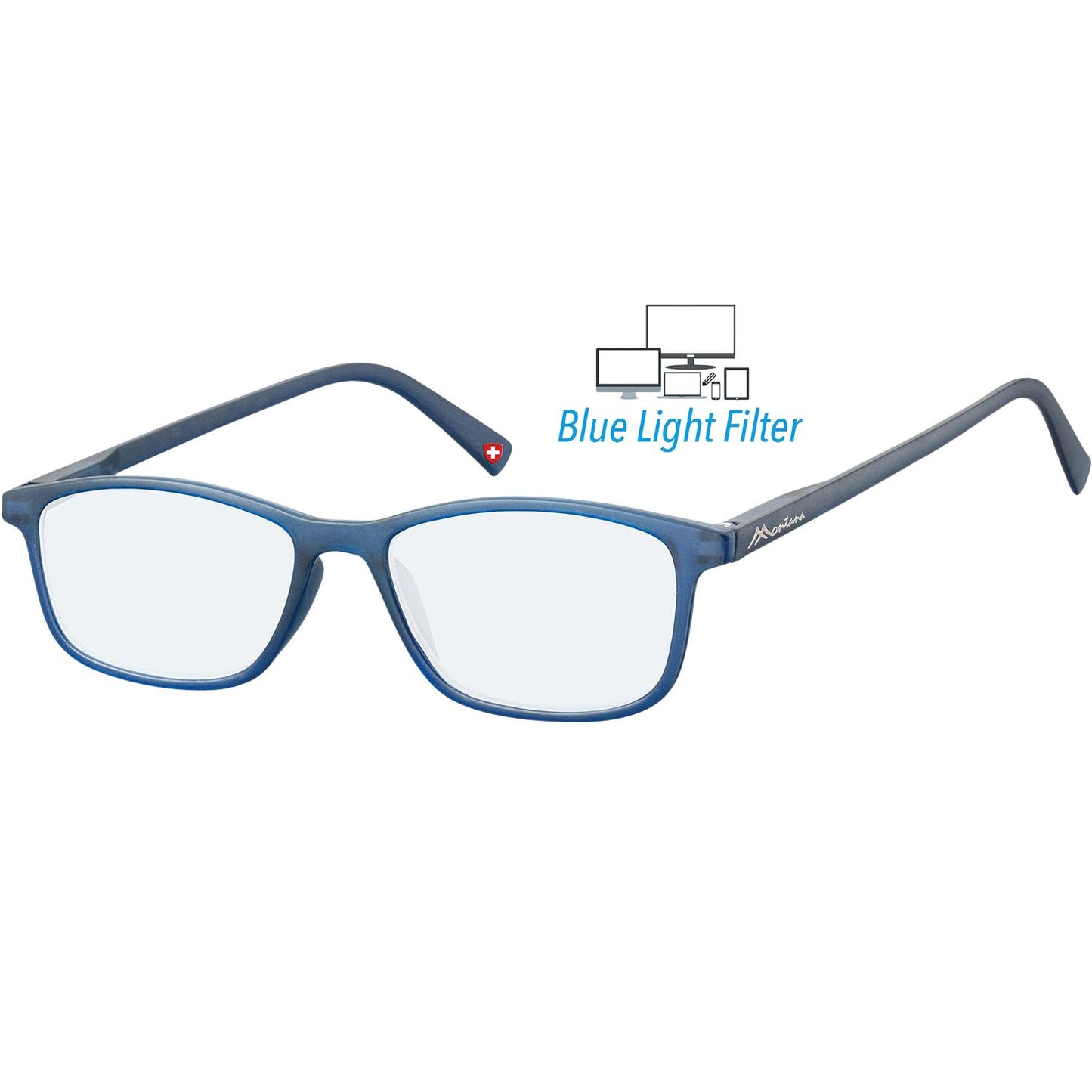 Montana - Lunettes +0.00dpt filtre lumière bleue bleu