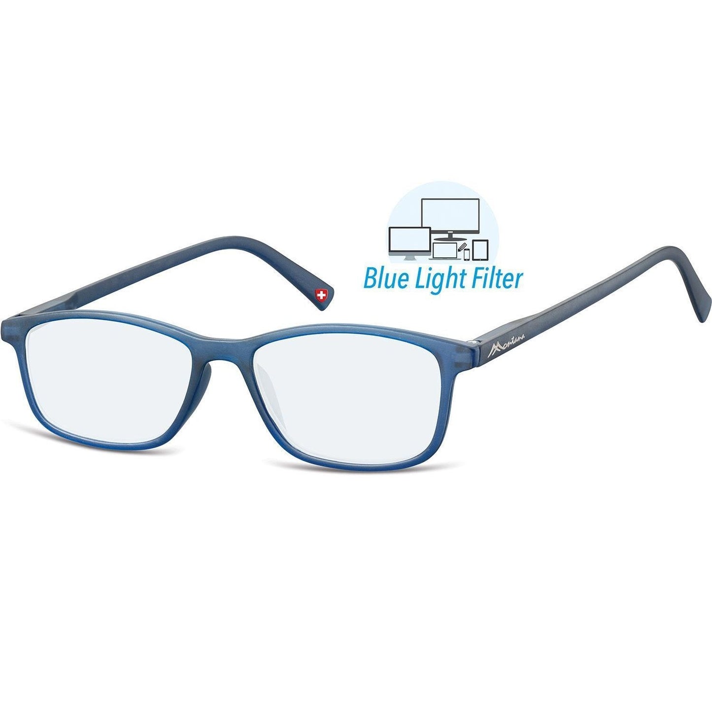 Montana -  Leesbril  +2.00dpt blue light filter blauw