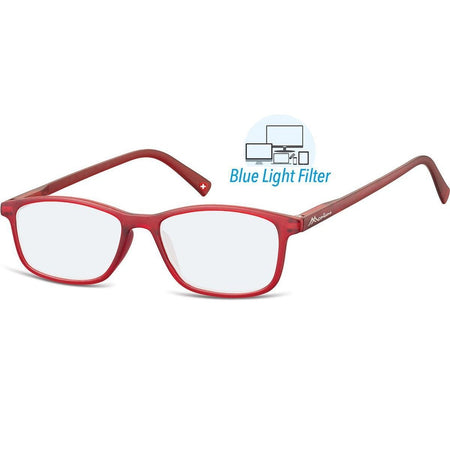 Montana -  Leesbril  +1.00dpt blue light filter rood