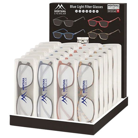 Montana -  Leesbril  blue light filter assorti | 24 stuks