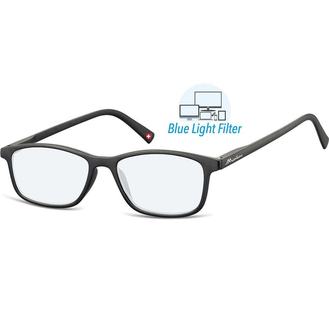 Montana - Lunettes de lecture +2.50dpt filtre lumière bleue noir