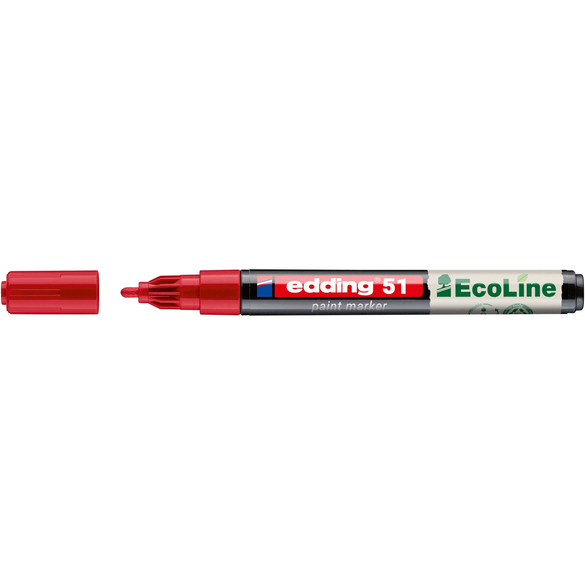 Edding - Paintmarker 51 eco à base d'eau 1-2mm rouge