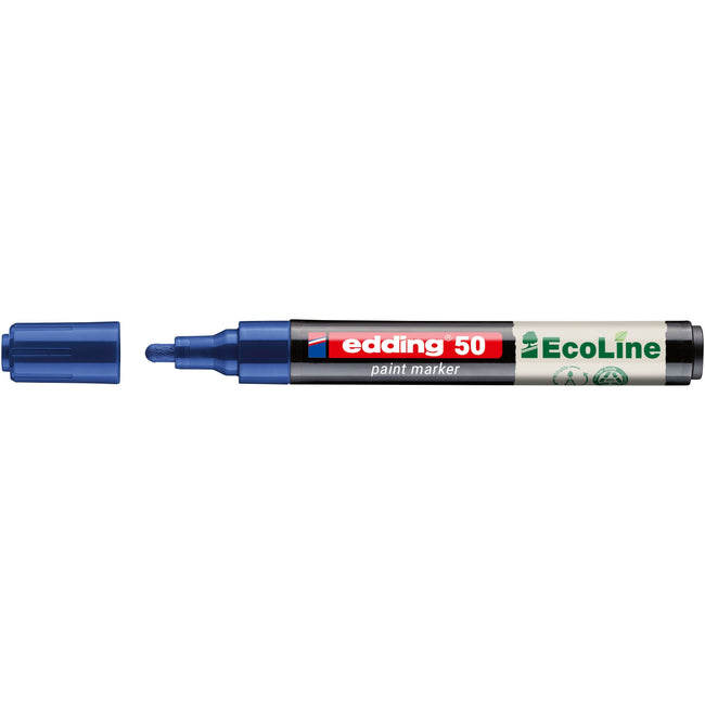 Edding - Paintmarker 50 EcoLine à base d'eau 2-3mm bleu | 10 pièces
