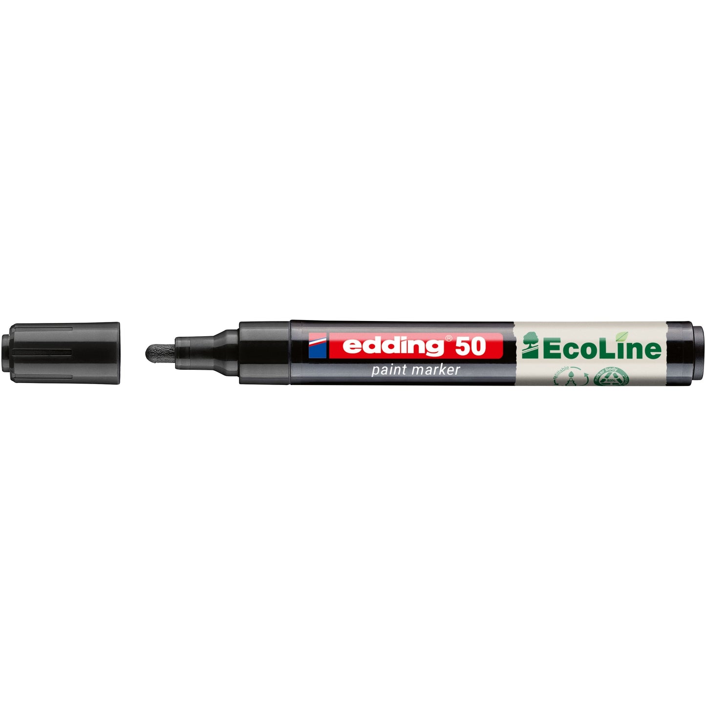 Edding EcoLine -  Paintmarker edding 50 eco waterbasis 2-3mm zwart