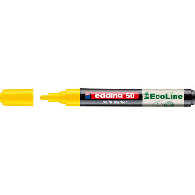 Edding - Paintmarker 50 eco à base d'eau 2-3mm jaune | 10 pièces