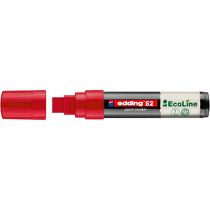 Edding EcoLine -  Paintmarker edding 52 eco waterbasis 4-15mm rood | 5 stuks