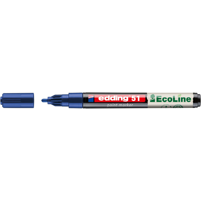 Edding - Paintmarker 51 eco à base d'eau 1-2mm bleu | 10 pièces