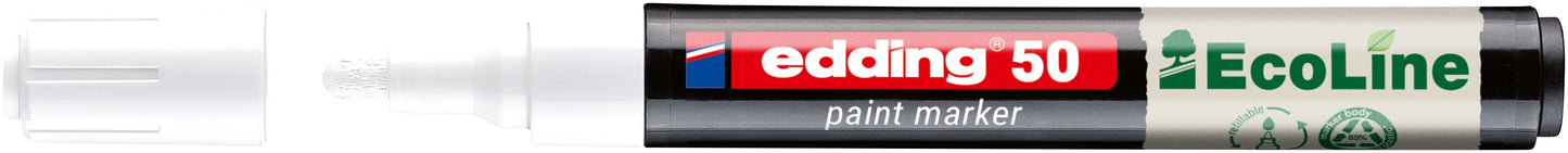 Edding EcoLine -  Paintmarker edding 50 eco waterbasis 2-3mm wit
