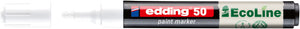 Edding EcoLine -  Paintmarker edding 50 eco waterbasis 2-3mm wit
