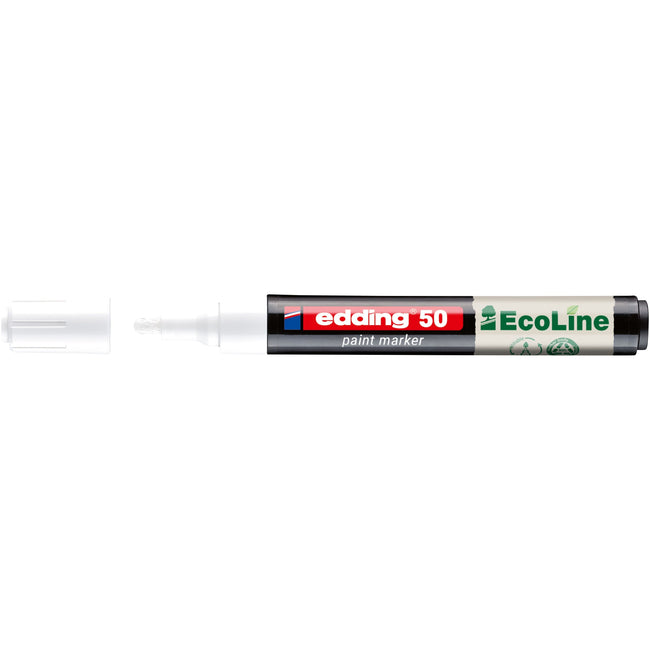 Edding - Paintmarker 50 eco à base d'eau 2-3mm blanc | 10 pièces