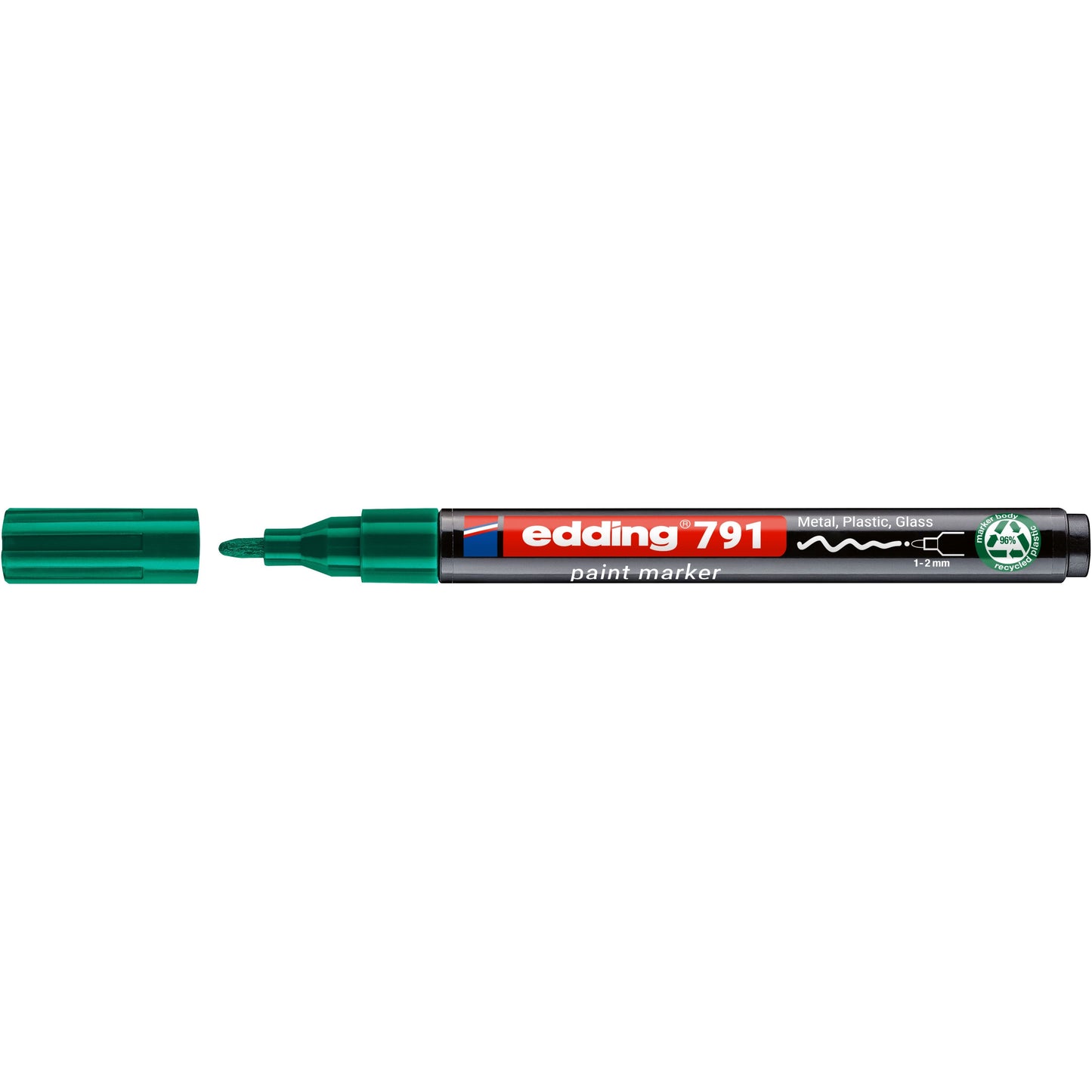 Edding - Paintmarker 791 base alcoolique 1-2mm vert | 10 pièces