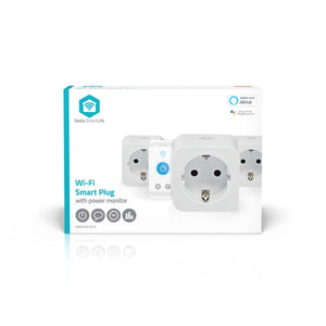 Nedis -  Slimme stekker  smartlife wifi 3 stuks wit