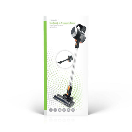 Nedis -  Steelstofzuiger  2-in-1 snoerloos hepa 130w