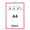 Tarifold - Cadre panneau de visualisation suspendu a4 rouge 5 pcs
