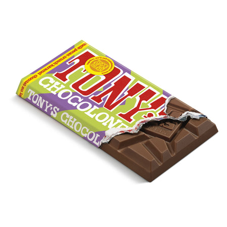 Tony's Chocolonely -  Chocolade tony chocolonely melk kar pec cr 90gr