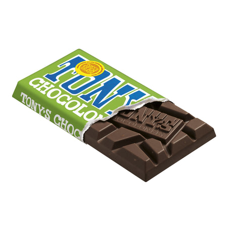 Tony's Chocolonely -  Chocolade tony chocolonely puur amandel zee 90gr | 21 stuks