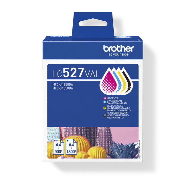 Brother -  Inktcartridge  lc-527 zwart + 3 kleuren | 5 stuks