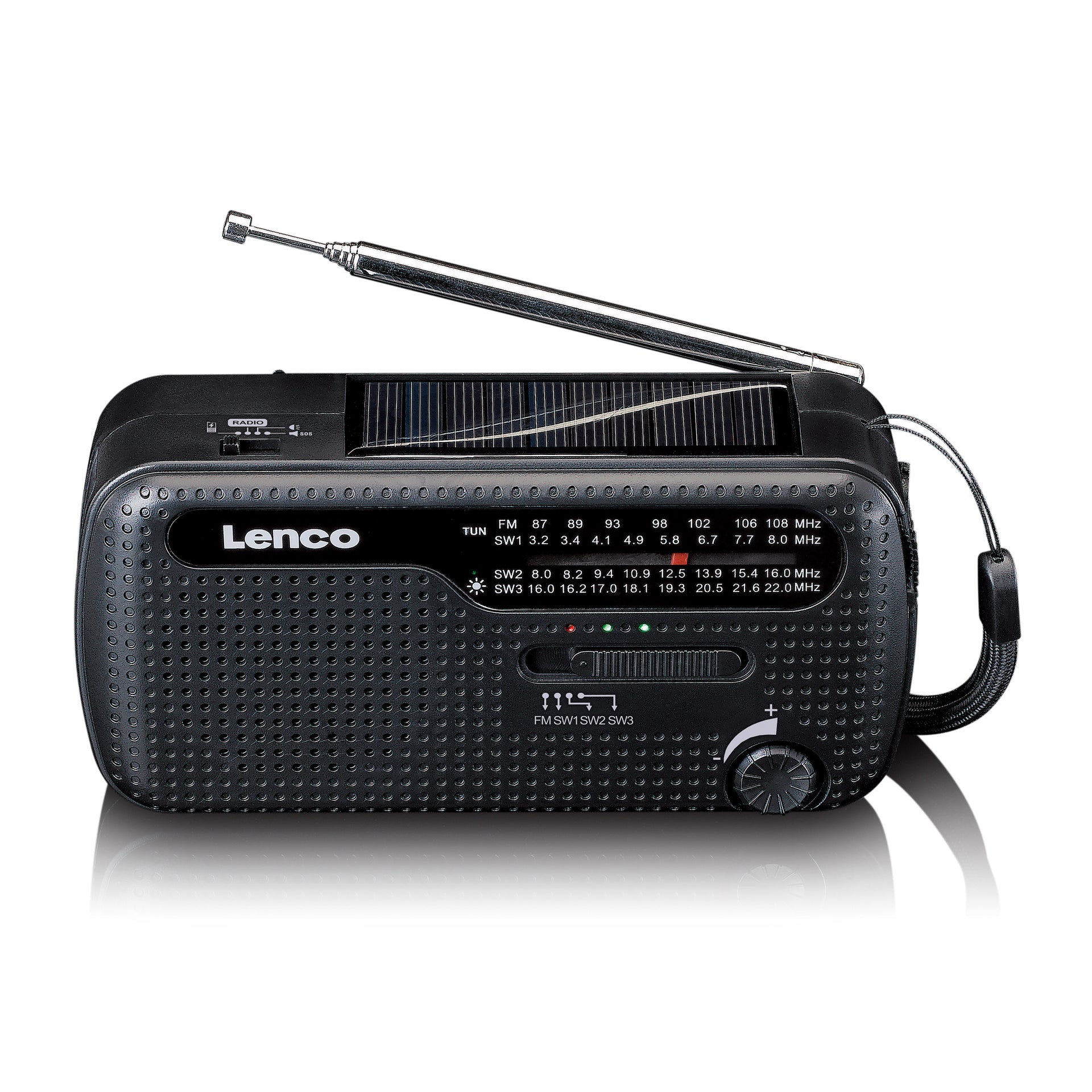 Lenco - Radio d'urgence MCR-113BK | 4 pièces